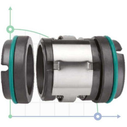 Mechanical seal R-M74D 125, TC/TC, EPDM, 304, G9 Mechanical seal R-M74D 125, TC/TC, EPDM, 304, G9