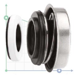 Mechanical seal R-6A 15, SIC/SIC, NBR, 304 Mechanical seal R-6A 15, SIC/SIC, NBR, 304