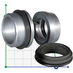 Mechanical shaft seal for pump Grundfos Sarlin R-706SSO 16, SIC/SIC/SIC/SIC, VITON Mechanical shaft seal for pump Grundfos Sarlin R-706SSO 16, SIC/SIC/SIC/SIC, VITON