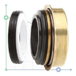 R-6BG pump mechanical seals 16, SIC/SIC, NBR, 304