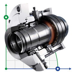 Cartridge double seal R-MR35L-D for mixers, mills, plasticizers 170, SIC/SIC/CAR/SIC/VITON, 304 Cartridge double seal R-MR35L-D for mixers, mills, plasticizers 170, SIC/SIC/CAR/SIC/VITON, 304
