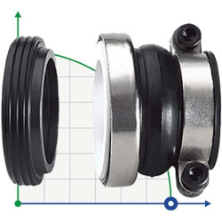 Mechanical seal R-XB 25, CЕR/CAR, EPDM, 304 Mechanical seal R-XB 25, CЕR/CAR, EPDM, 304