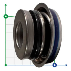 Mechanical seal R-6C 12, L, SIC/SIC, NBR, 304 Mechanical seal R-6C 12, L, SIC/SIC, NBR, 304